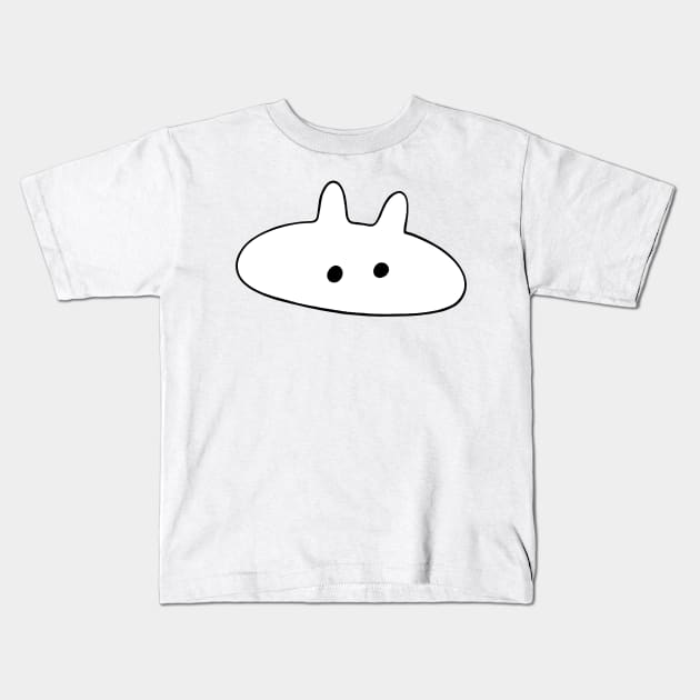 White Bunny Kids T-Shirt by Opalescents